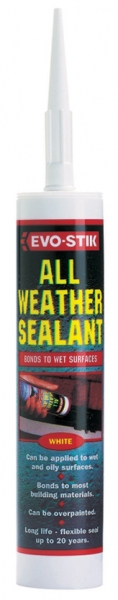 Bostik All Weather Sealant  - White - 300ml cartridge - Box of 12